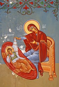 La Vierge Marie et le Christ enfant, Chypre - Cypriot